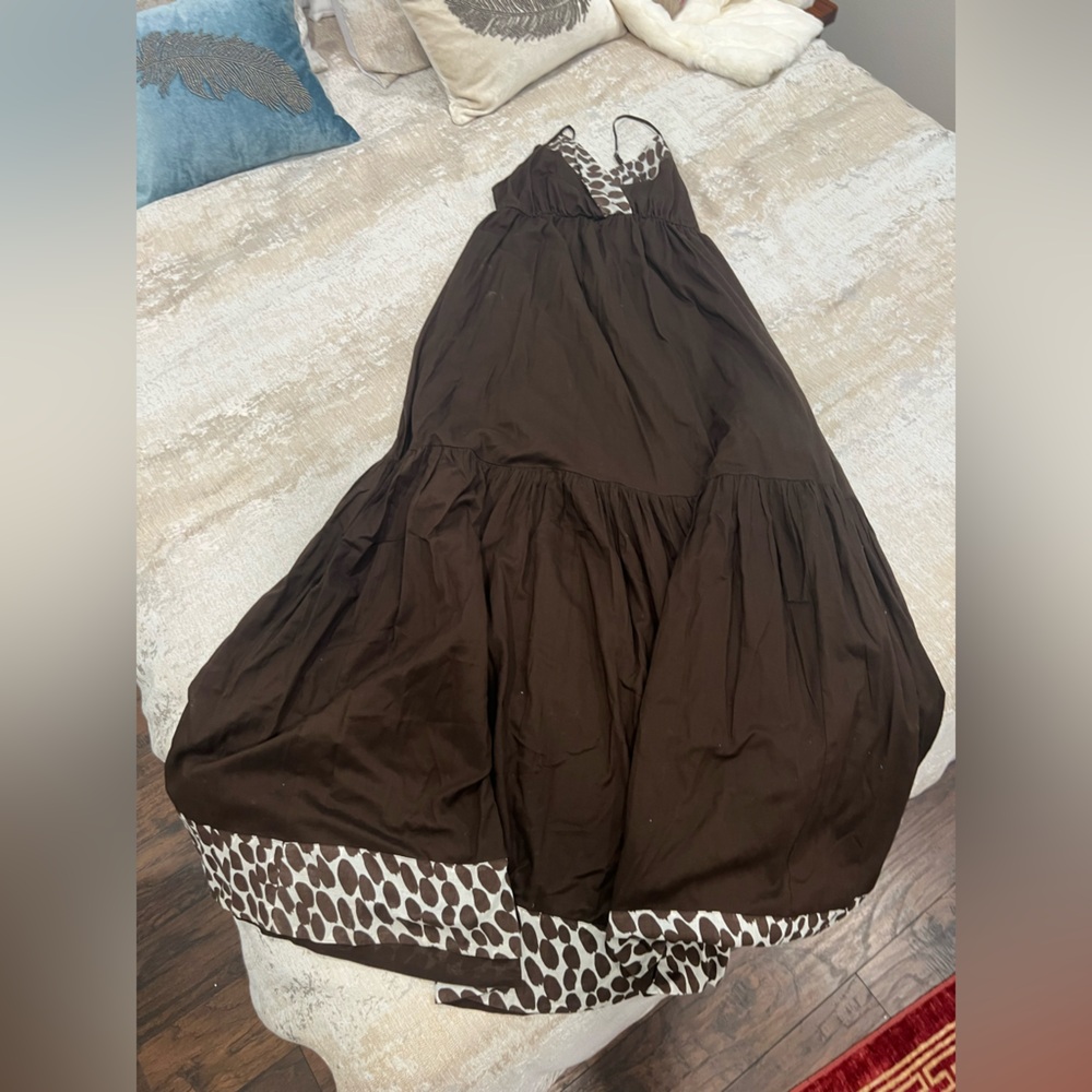 La Blanca by Rod Beattie Brown Maxi Sundress – Size Small